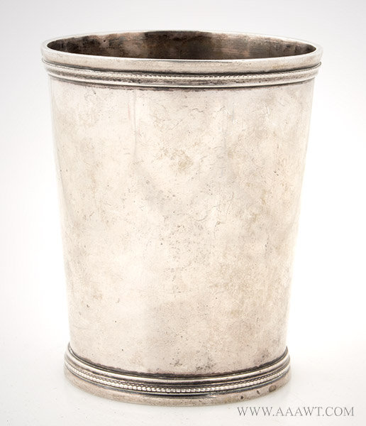 Beaker Cup, Coin Silver, Mint Julep Cup, Jaccard & Co., St. Louis, 19th Century
Engraved LAMA, entire view